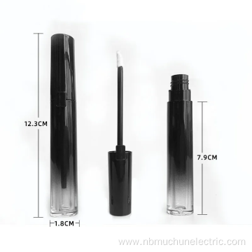 Cosmetic Bottle Black Gradient Lip Gloss Tube
